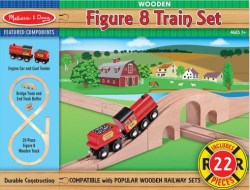 000772007030 Wooden Figure 8 Train Set