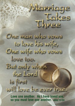 042516136156 Marriage Takes Three Verse Card