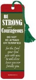 042516141938 Be Strong And Courageous Tassel Bookmark