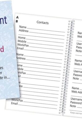 0633957410105 Large Print Address Email And Password Book (Large Type)