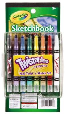 071662599164 Crayola Twistables Crayons Mini Twist N Sketch Set