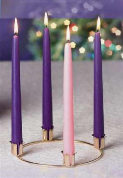 072094043805 Family Advent Wreath With Candles