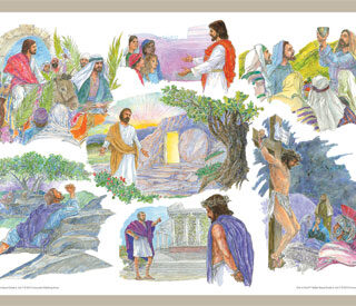 078777069889 Holy Week Bulletin Board