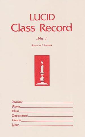 0806618418 Lucid Class Record Book