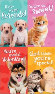 081983585470 Whiskers And Paws Childrens Valentines