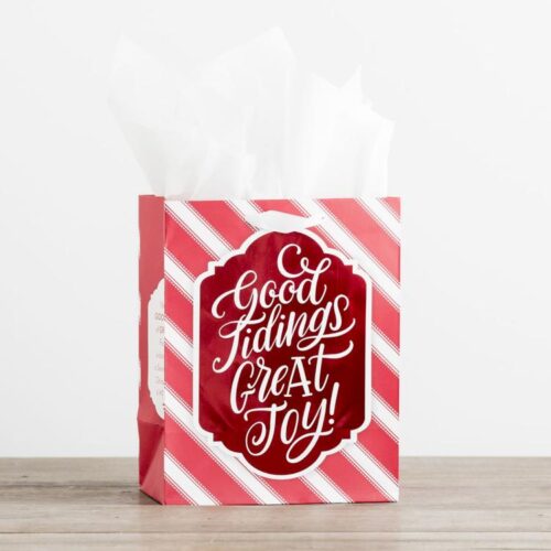 081983621734 Candy Cane Christmas Gift Bag