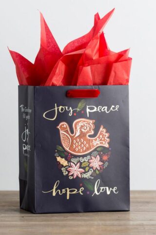 081983659249 Dove Joy Peace Christmas Gift Bag