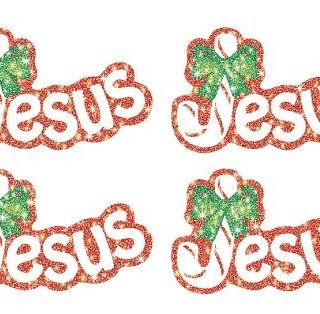 0887248896 Jesus Legend Of The Candy Cane Dazzle Stickers