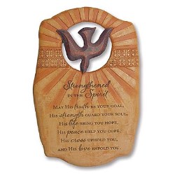 095177551509 Strengthened In The Spirit (Plaque)