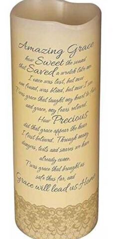 096069104032 Amazing Grace Abiding Light Scented Flameless Candle