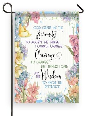 096069468066 Serenity Courage And Wisdom Garden Flag