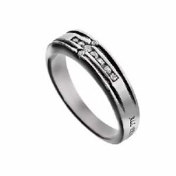 102111141365 Channel Cross Christ My Strength (Size 6 Ring)