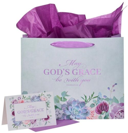 1220000138315 May Gods Grace Be With You Large With Card And Tissue