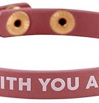 195002187849 I Am With You Always Snap Leather Adjustable (Bracelet/Wristband)