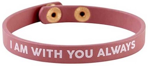 195002187849 I Am With You Always Snap Leather Adjustable (Bracelet/Wristband)