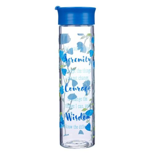 6006937134461 Serenity Prayer Glass Water Bottle