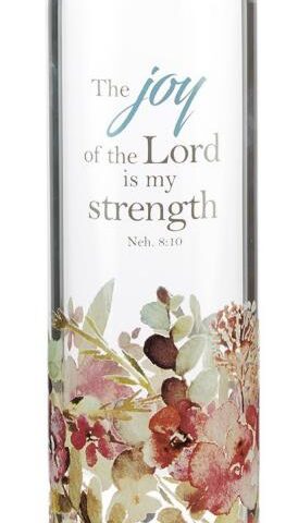 6006937142794 Joy Of The Lord Glass Water Bottle