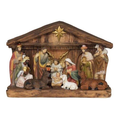 603799331777 Lighted Nativity In Creche