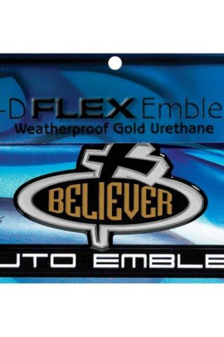 603799345194 Believer 3D Flex Auto Emblem