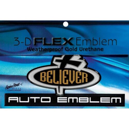 603799345194 Believer 3D Flex Auto Emblem