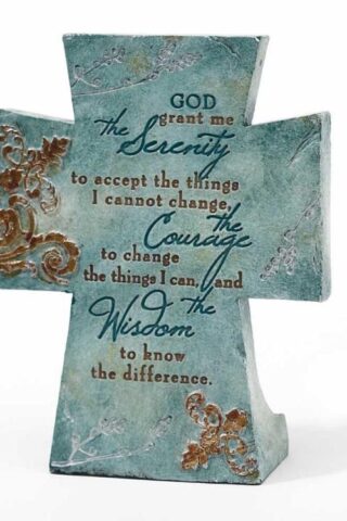 603799373470 Serenity Prayer Tabletop Cross