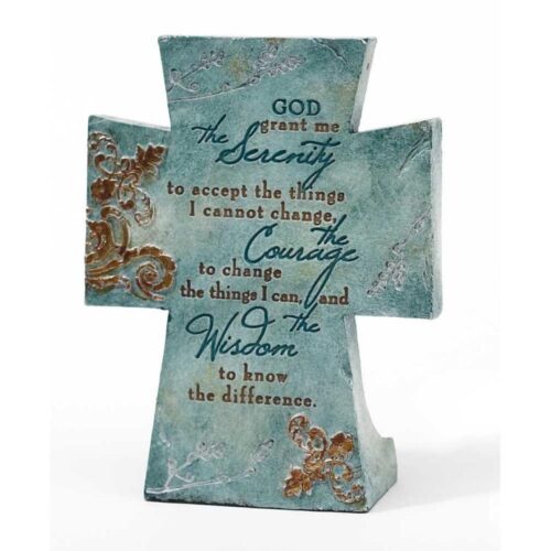 603799373470 Serenity Prayer Tabletop Cross