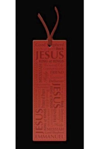 603799382755 Names Of Jesus Faux Leather Bookmark