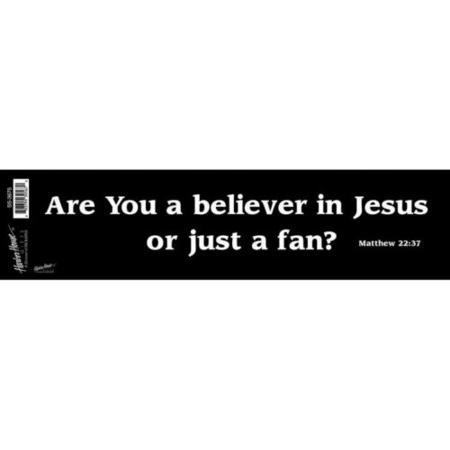 603799395670 Are You A Believer Bumper Sticker