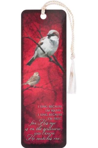 603799414937 His Eye Is On The Sparrow Tassel Bookmark