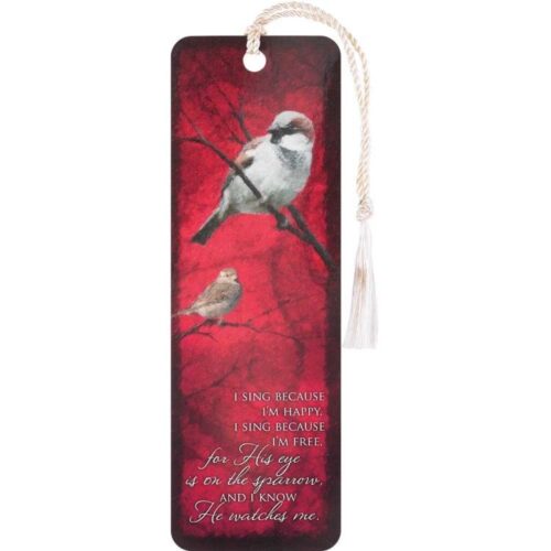 603799414937 His Eye Is On The Sparrow Tassel Bookmark