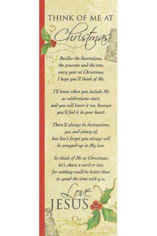 603799492522 Think Of Me At Christmas Bookmarks