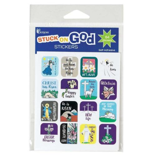 603799581486 Easter Stuck On God Stickers