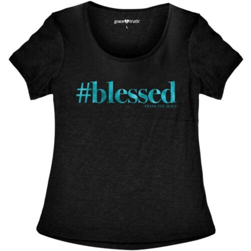 612978370094 Grace And Truth Hashtag Blessed (T-Shirt)