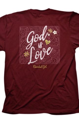 612978559659 Cherished Girl God Is Love Filigree (Medium T-Shirt)