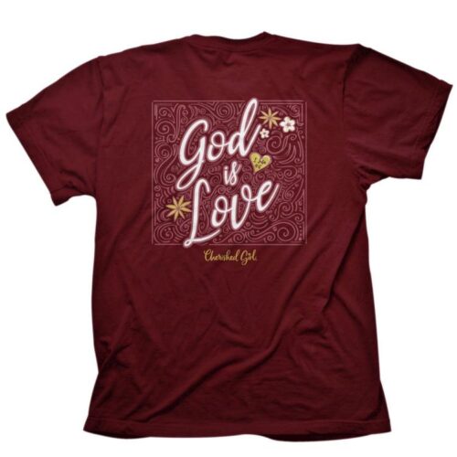 612978559659 Cherished Girl God Is Love Filigree (Medium T-Shirt)