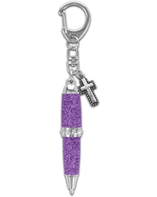 612978917404 Bling Pen With Cross Dangle