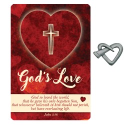 615122152294 Gods Love Heart Nail Pocket Piece With Card