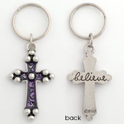 637955066388 Believe Cross Colored