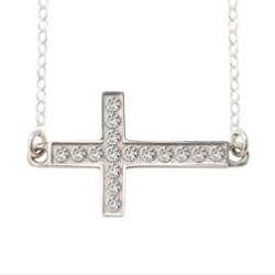 637955820157 Sideways Cross With CZ