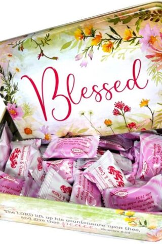 641520003364 Blessed Strawberrt And Cream Candy Tin