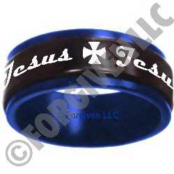 651263023918 Jesus Cross Spinner (Size 10 Ring)