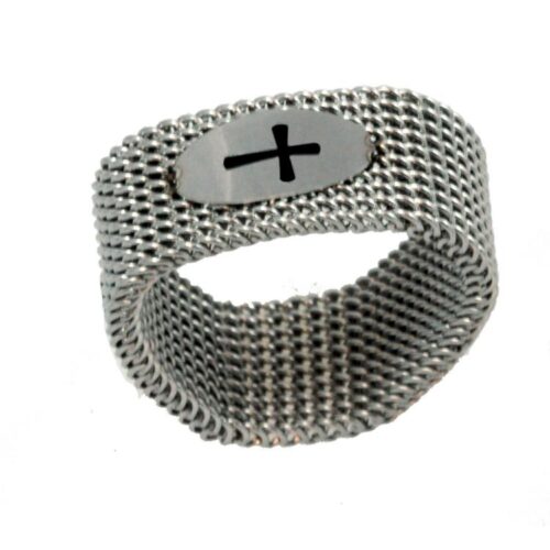 651263029378 Mesh Cross (Size 6 Ring)