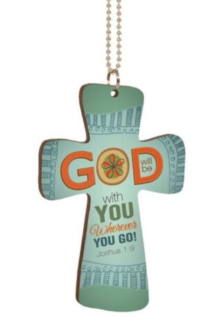 656200138380 God Cross Car Charm