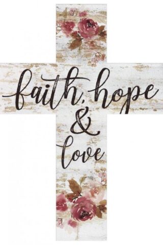 656200305652 Faith Hope And Love Mini Stick Cross