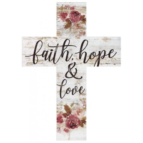 656200305652 Faith Hope And Love Mini Stick Cross