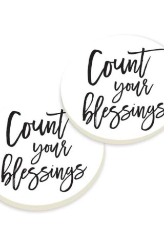 656200310274 Count Your Blessings Coaster 2 Pack