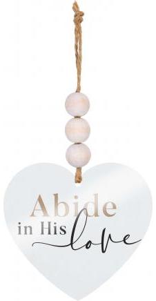 656200375105 Abide In His Love String Sign (Ornament)