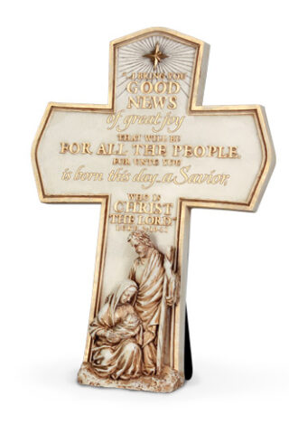 667665126980 Born This Day Sculpture Cross