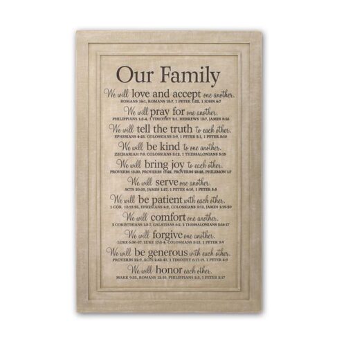 667665450238 Our Family (Plaque)