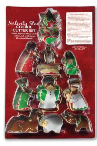 667665773238 Nativity Story Cookie Cutters With Devotional Booklet